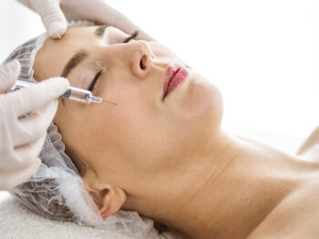 Woman receiving Botox